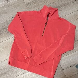 Men's Red Zip-Up Sweater